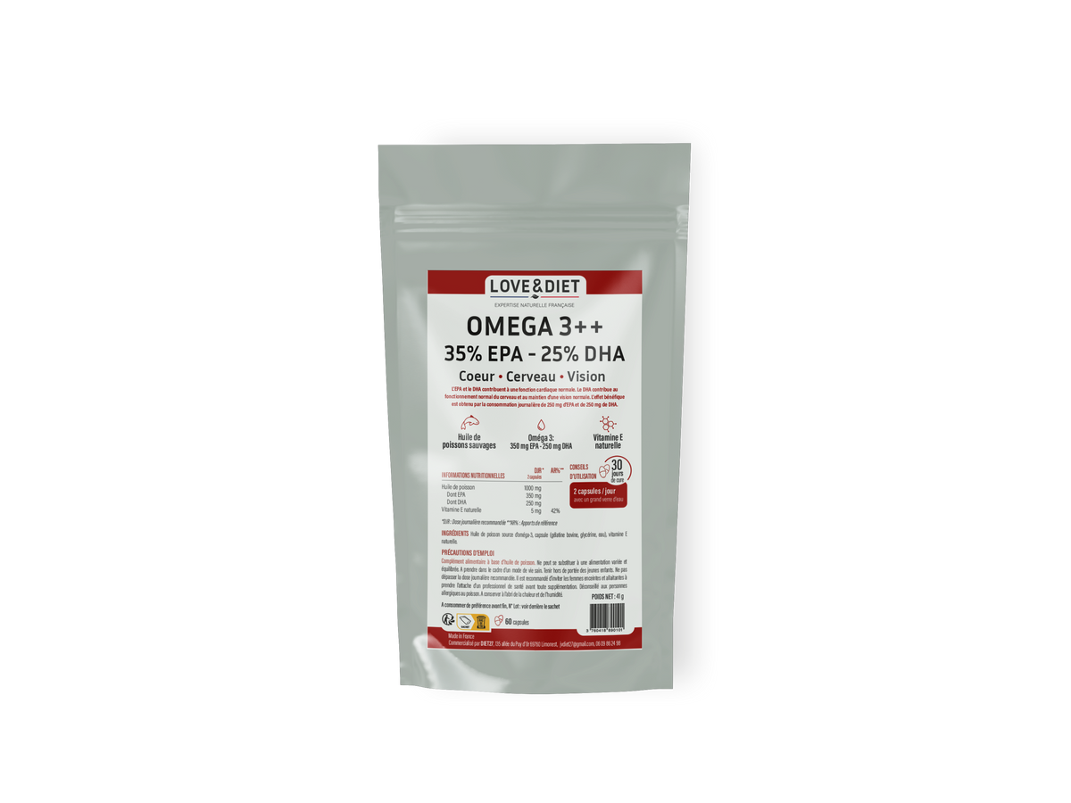 Oméga 3 ++ 60 capsules
